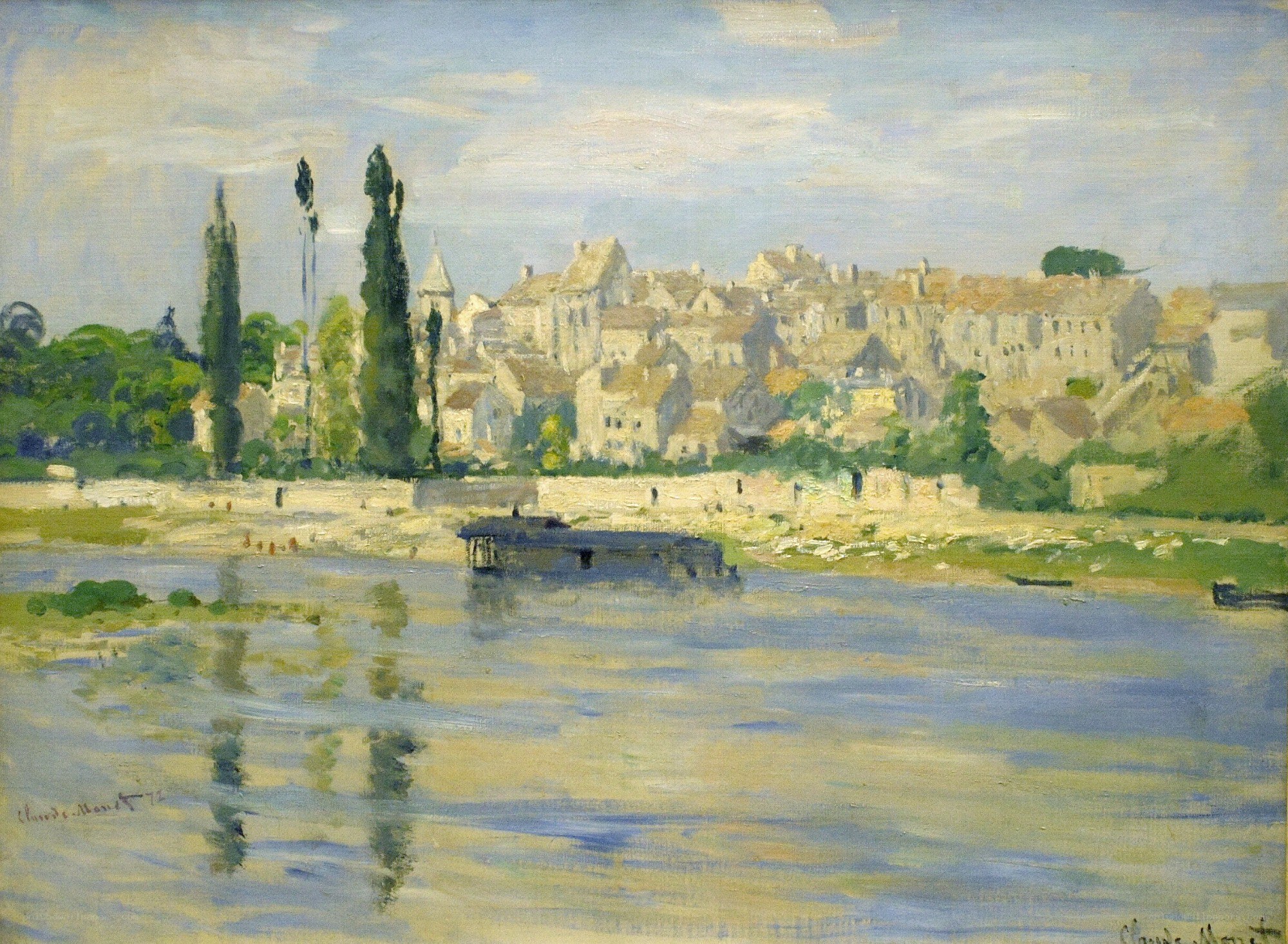 Village by the river