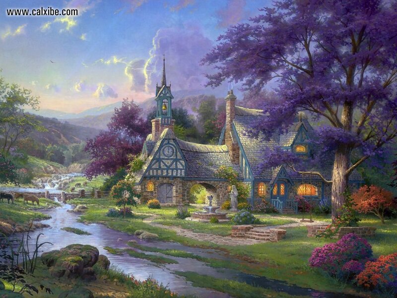 Village by the river