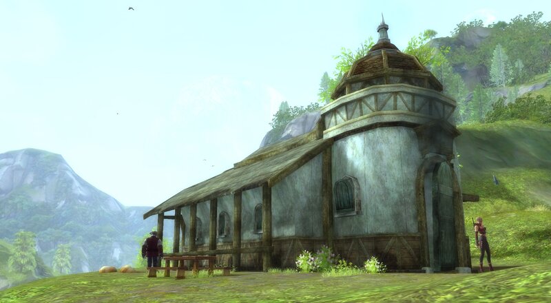 village chapel in a fantasy world