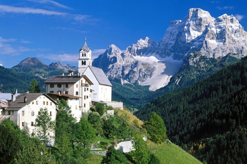Village church in the Alps