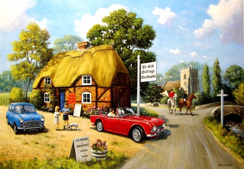 Village Cottage Scene