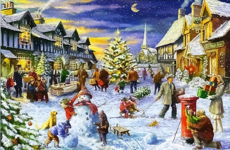 Village During Winter