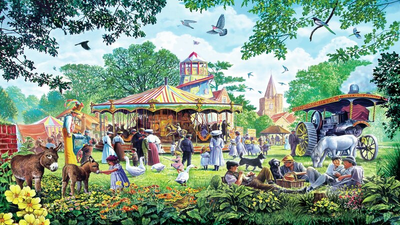Village Fair Scene