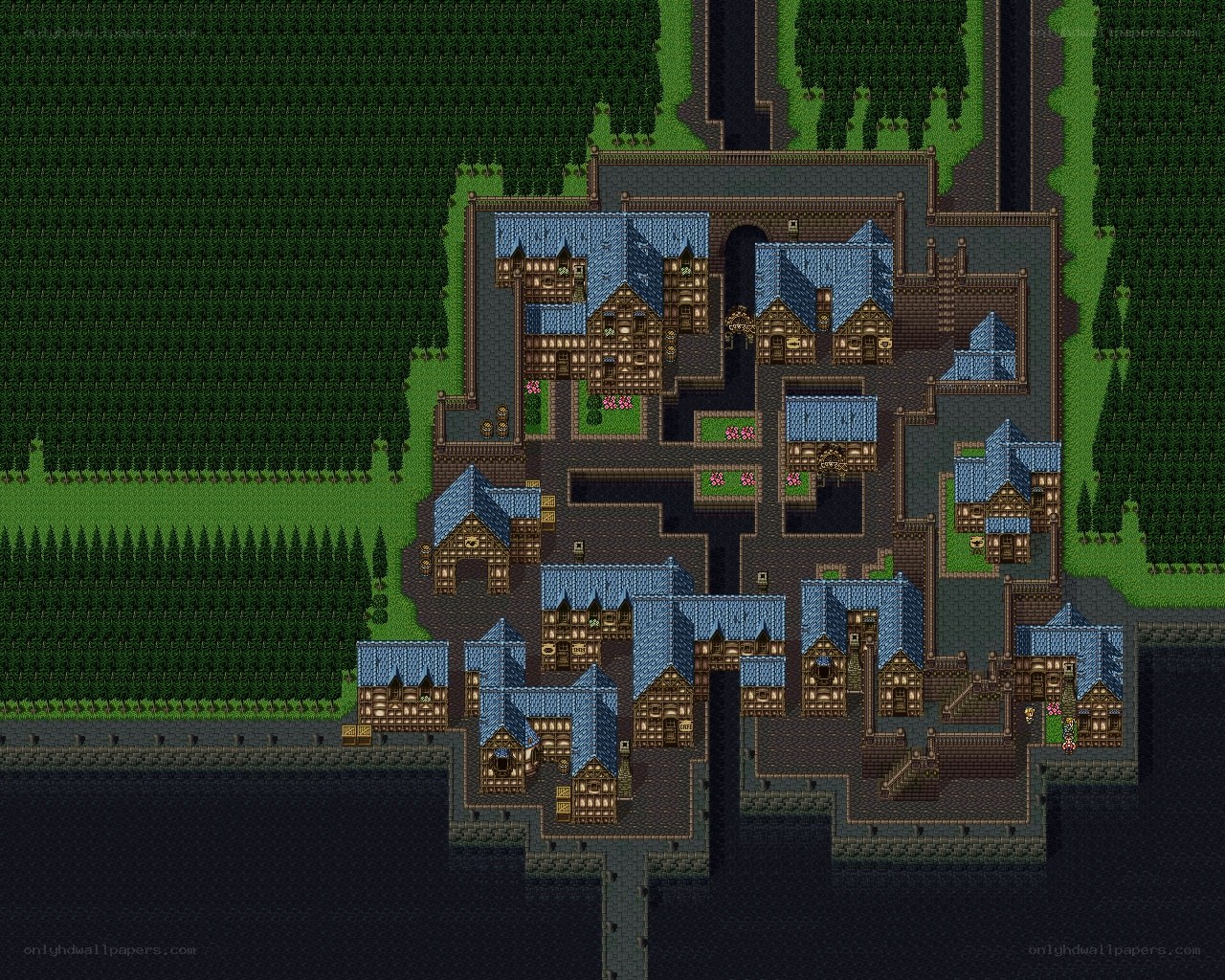 village from a classic rpg