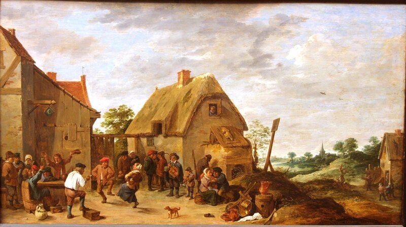 Village Gathering Scene