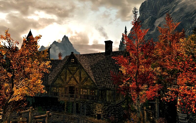 Village House in Autumn