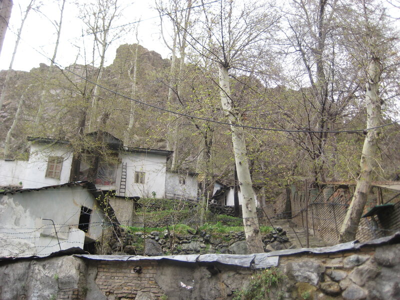 Village Houses on Hillside — White