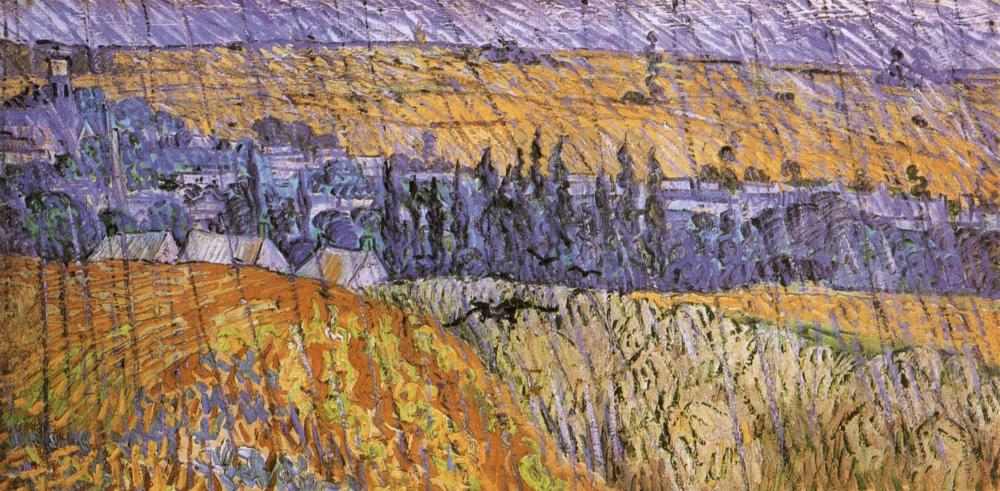 Village in a Wheat Field