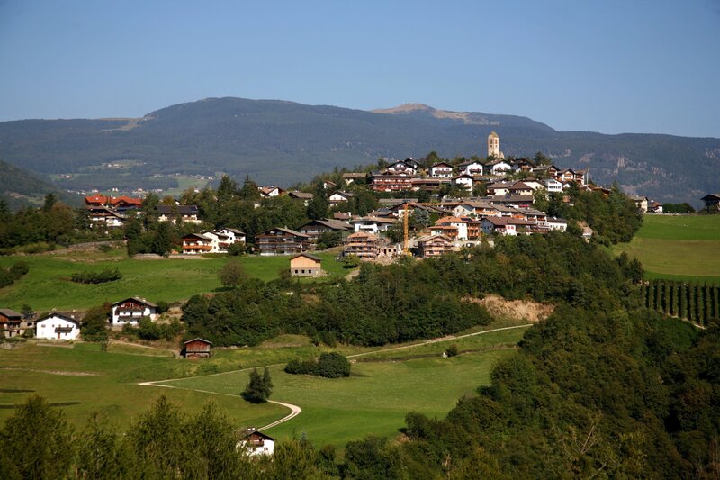 village in alpine valley