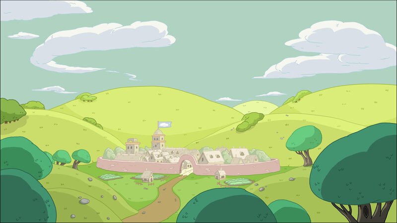 village in green hills