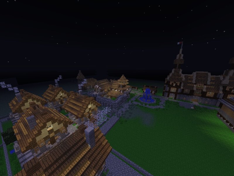 Village in Minecraft — Green, Calm