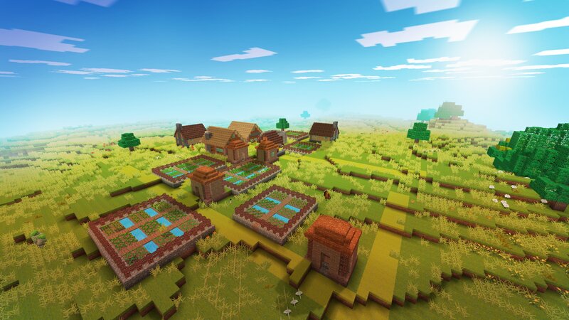 Village in Minecraft — Green