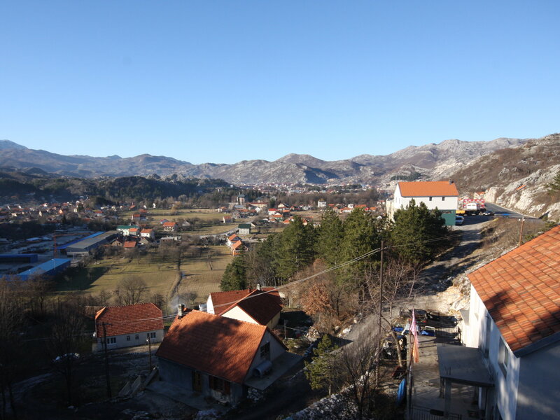 village in mountain valley
