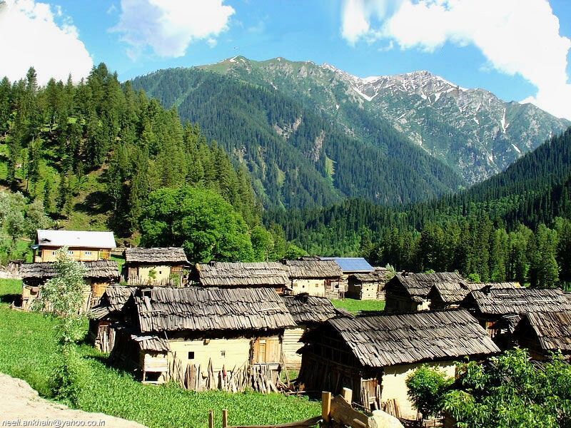 village in mountain valley