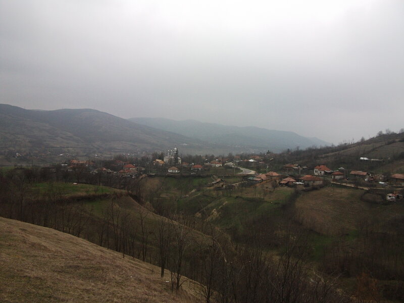 village in mountain valley