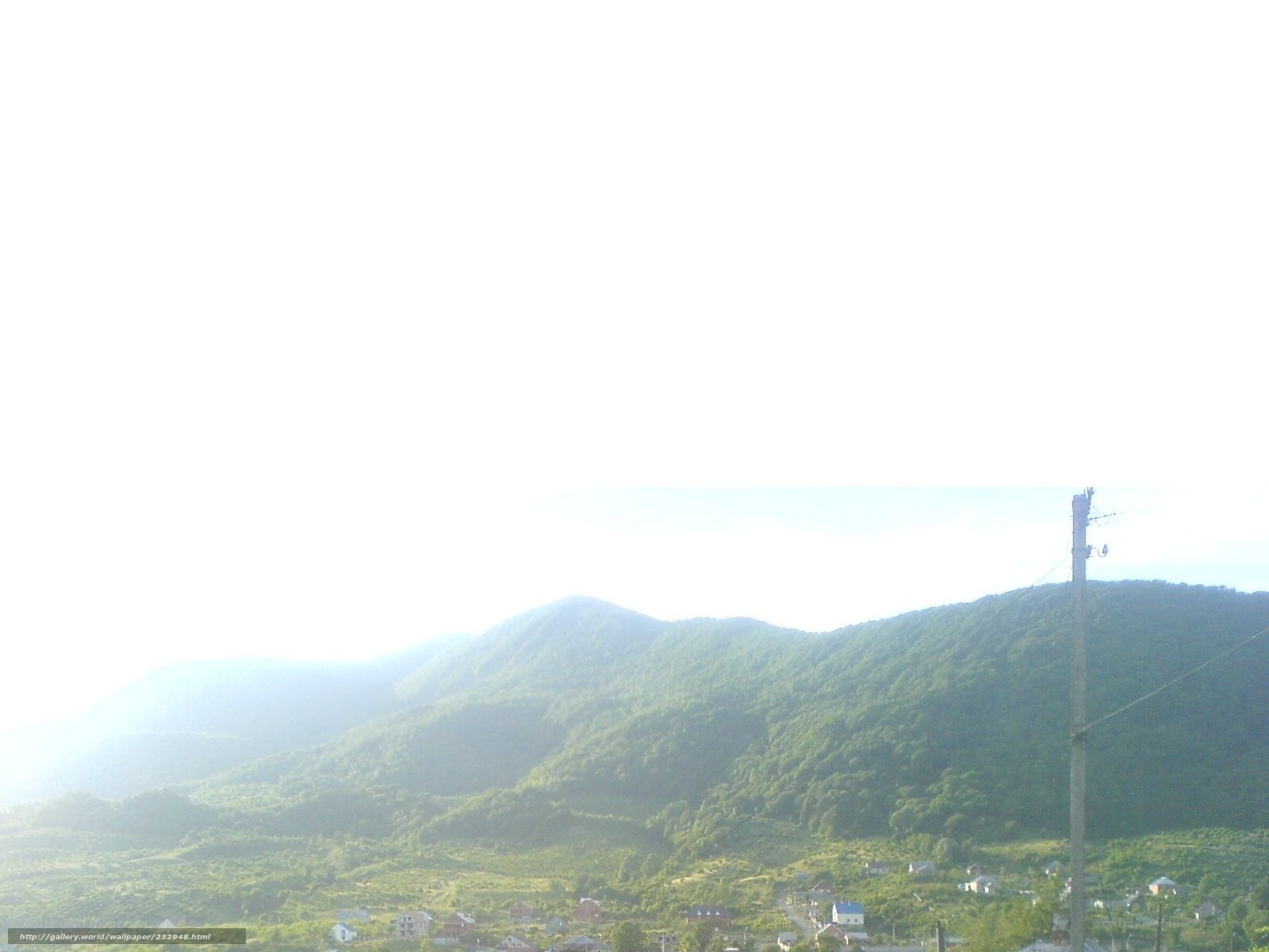village in mountain valley