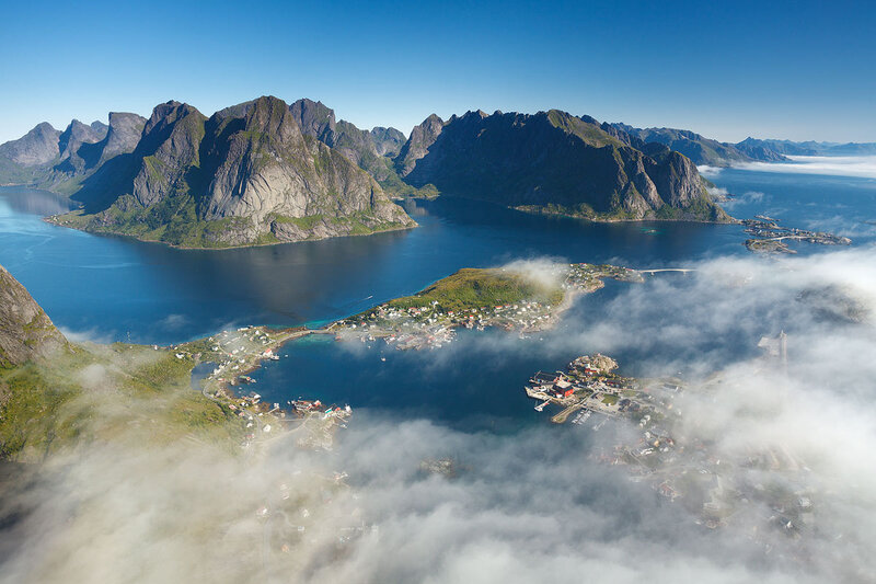 Village in Mountainous Fjord