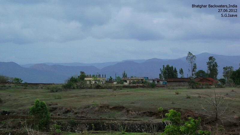 Village in Mountainous Region — Gray