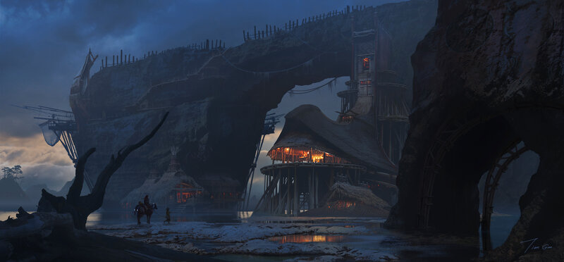 Village in Rocky Arch