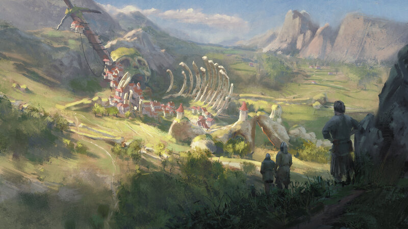 Village in Skull Canyon