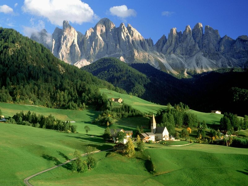 Village in the Dolomites