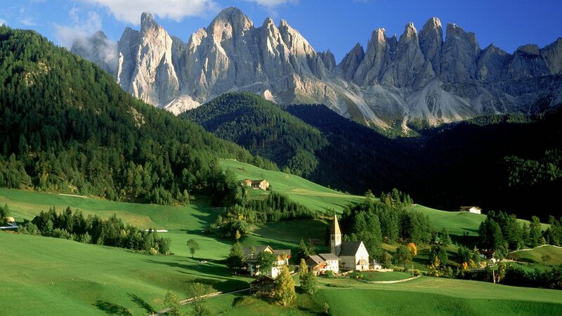 Village in the Dolomites