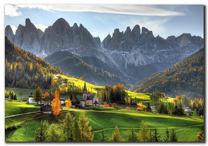 Village in the Dolomites