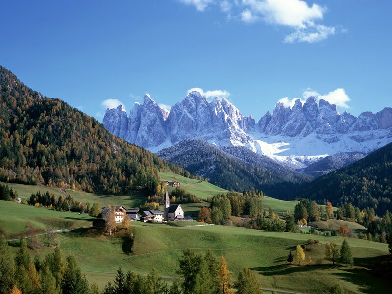 Village in the Dolomites