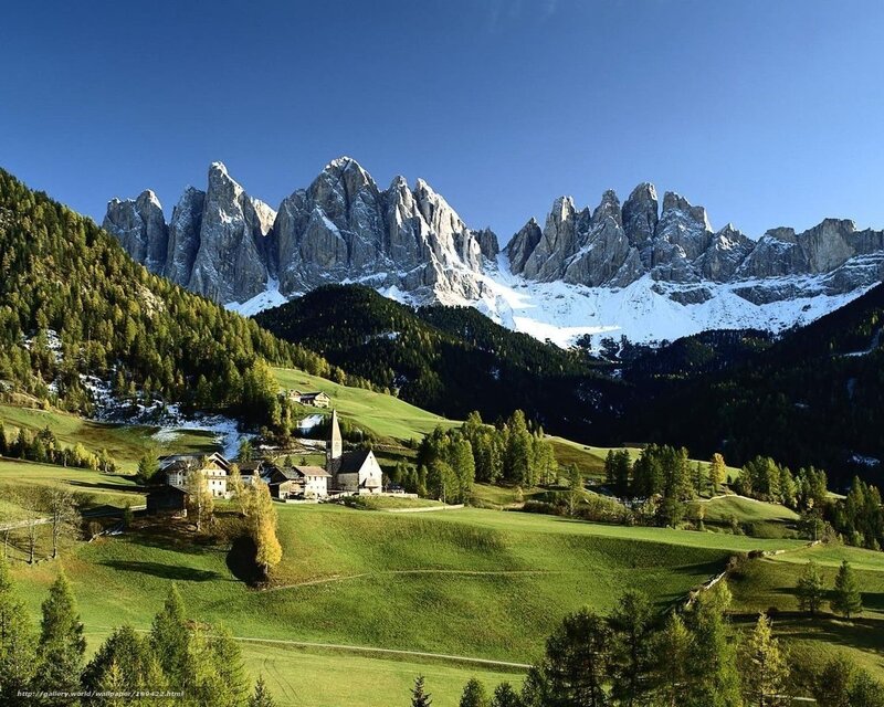 Village in the Dolomites