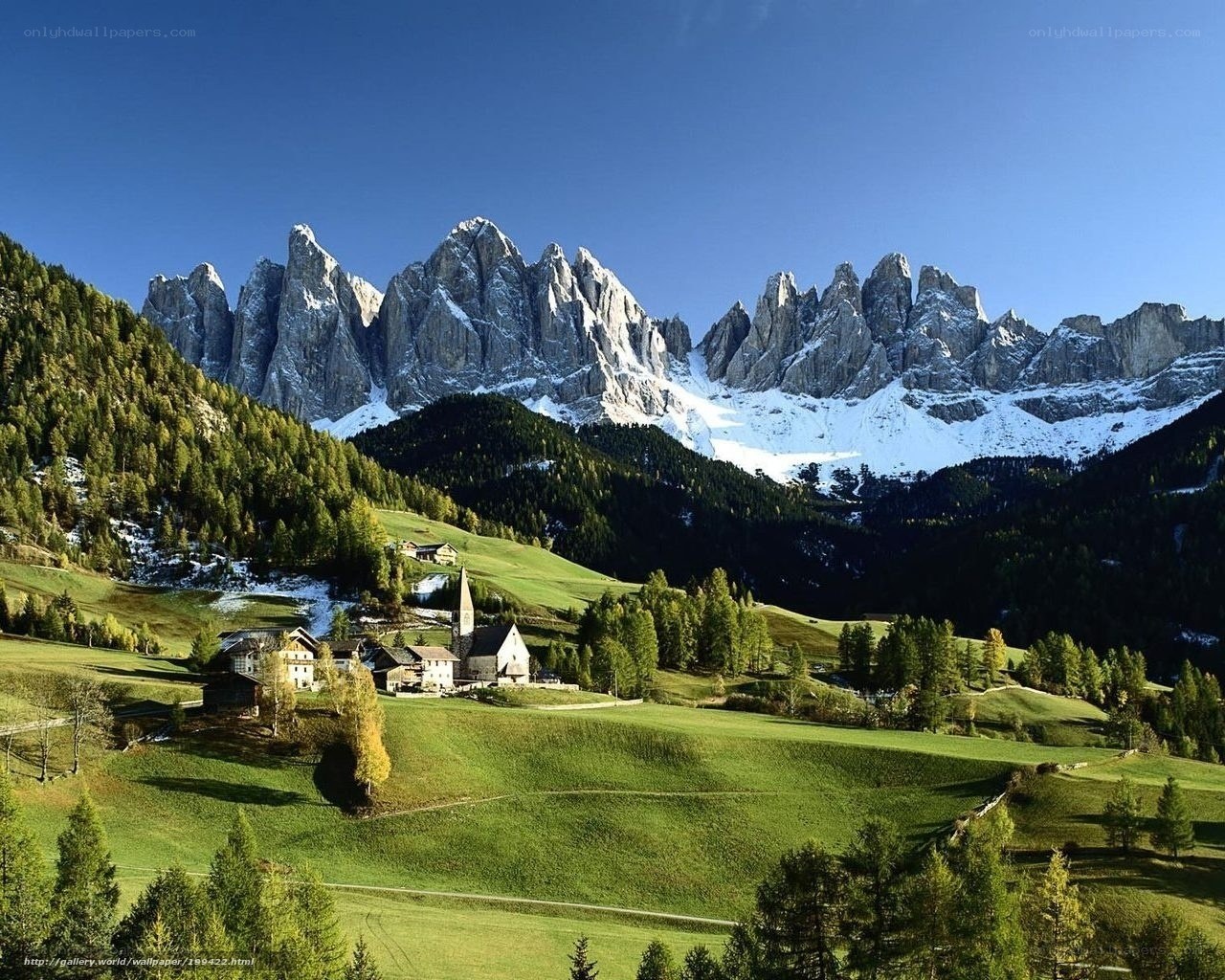 Village in the Dolomites