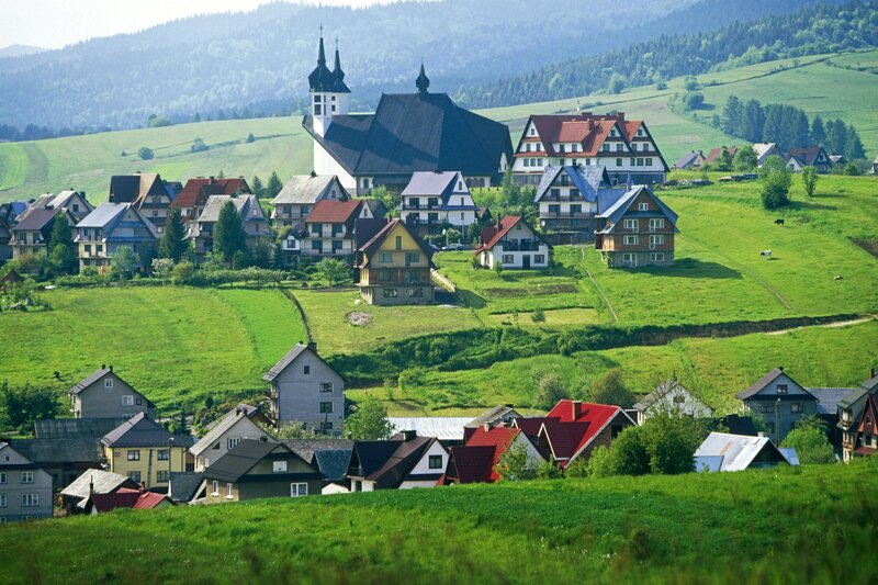 Village in the hills