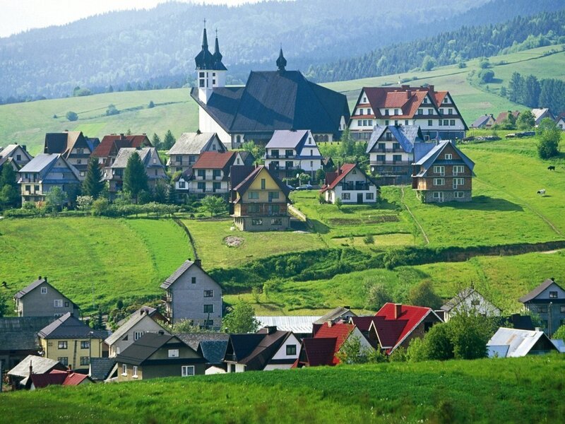 Village in the hills