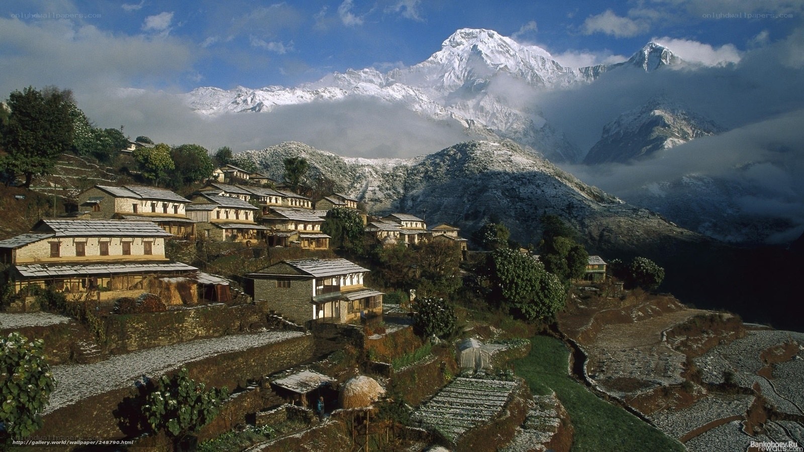 Village in the Himalayas