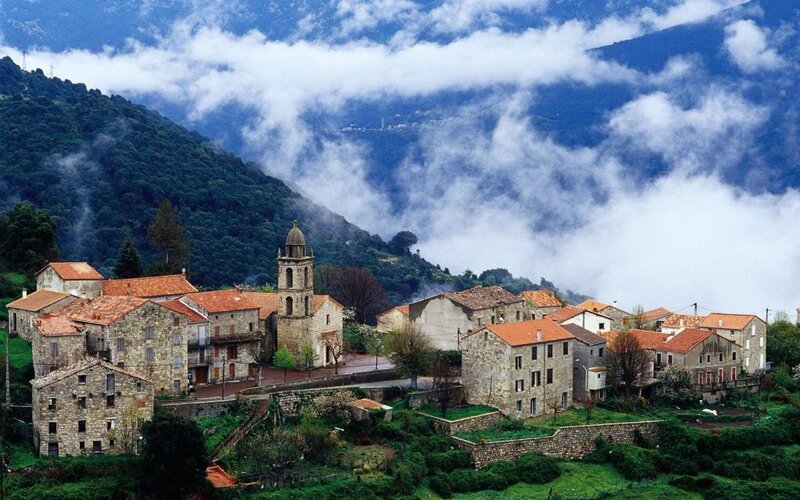 Village in the mountains