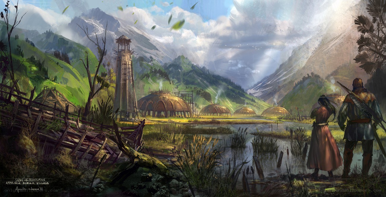 Village in the mountains