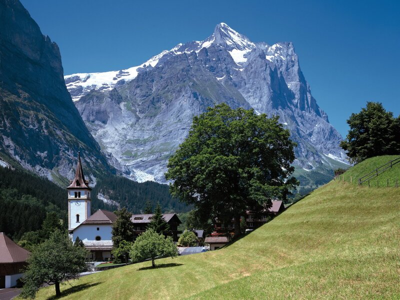 Village in the Swiss Alps