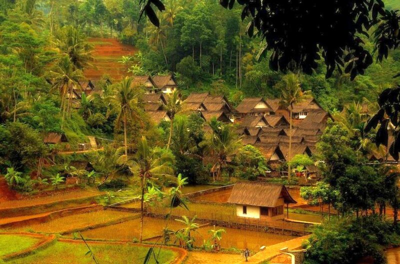 village in tropical valley