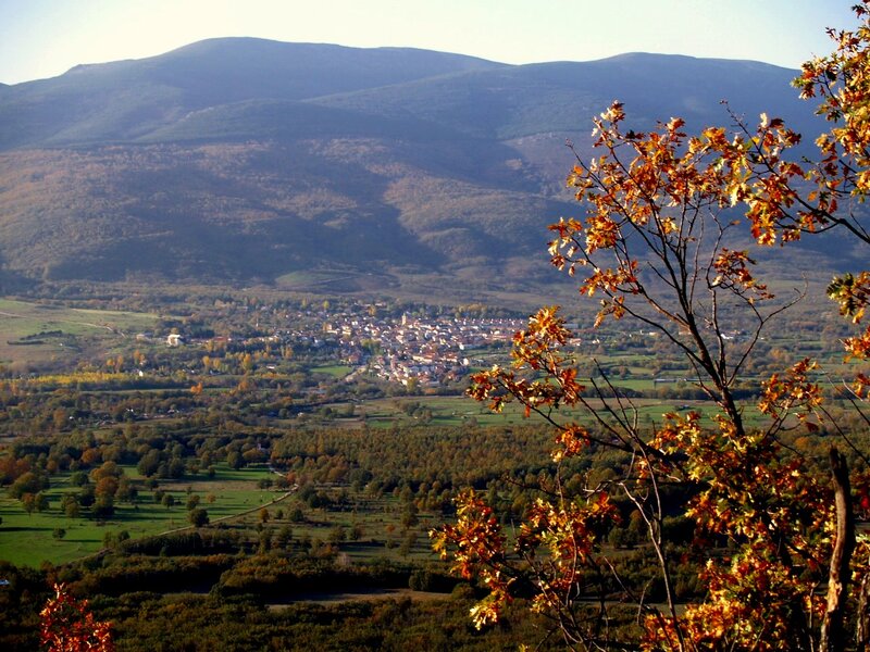Village in Valley — Green, Serene