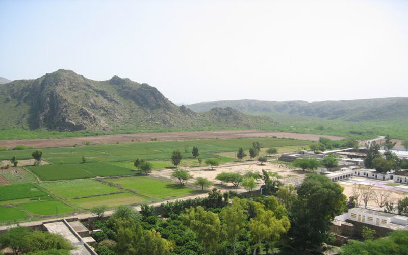 Village in Valley — Green
