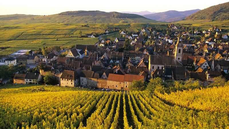 Village in wine country