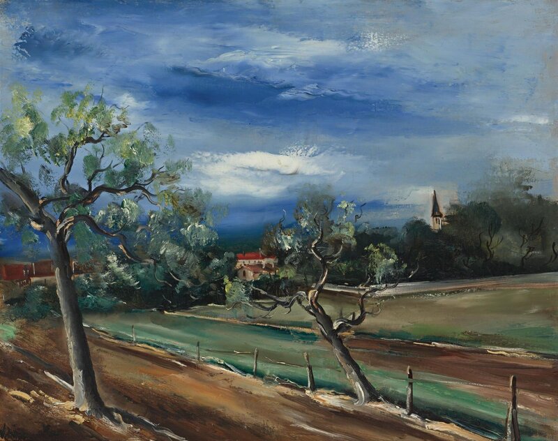 Village Landscape Painting