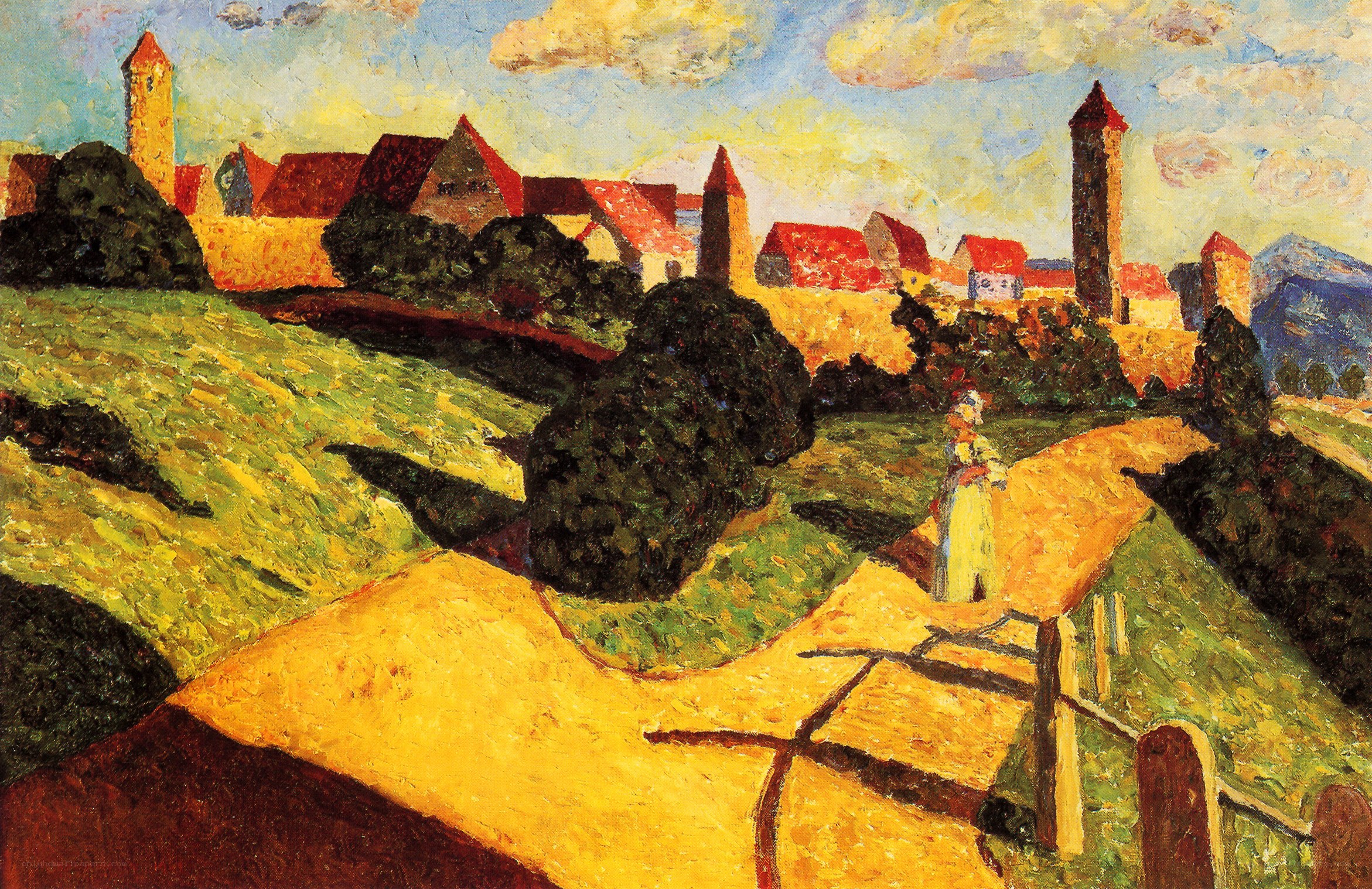 Village Landscape with Path
