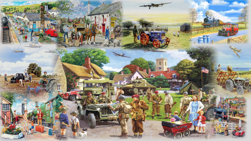 Village Life Collage