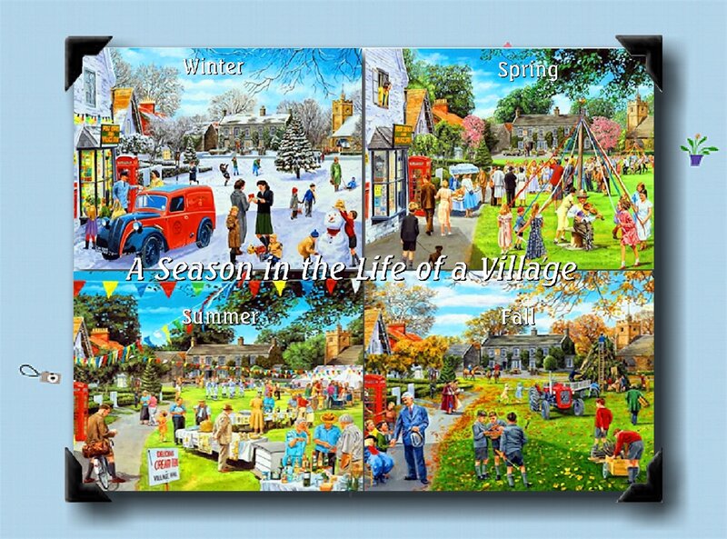 Village Life in Four Seasons