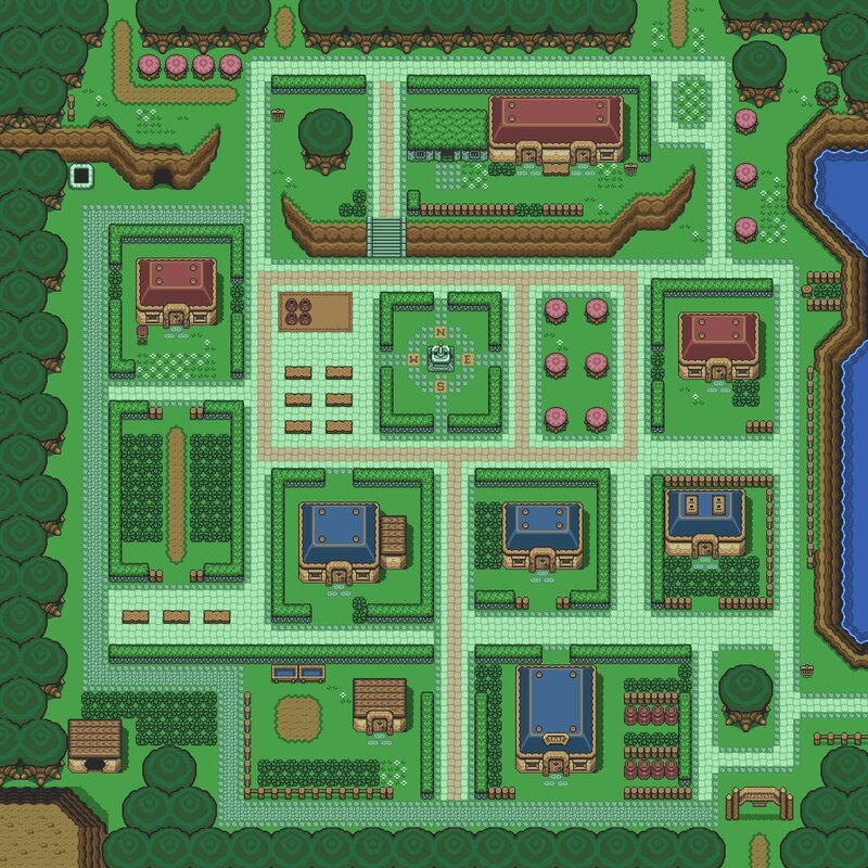 village map from game