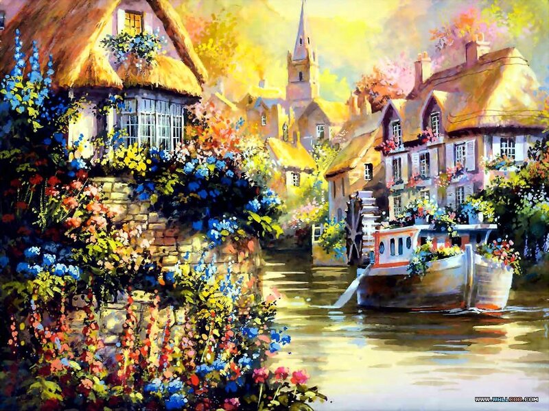 Village on a Canal