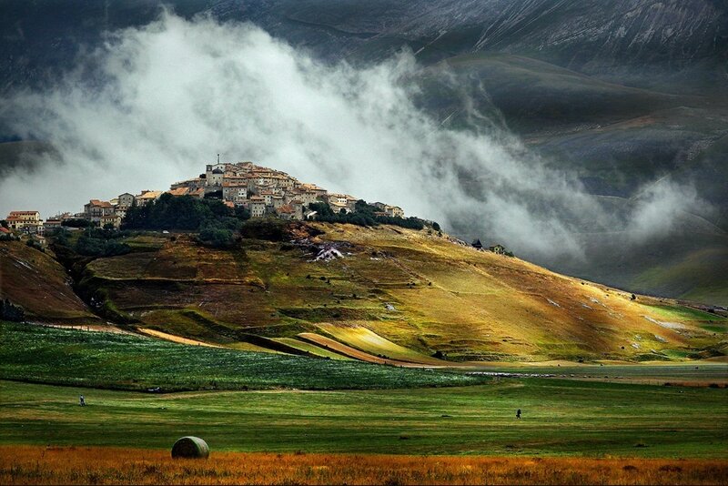 Village on a Hill — Green