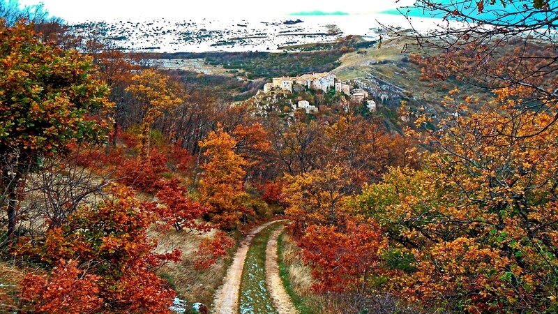Village on a Hill — Orange, Serene