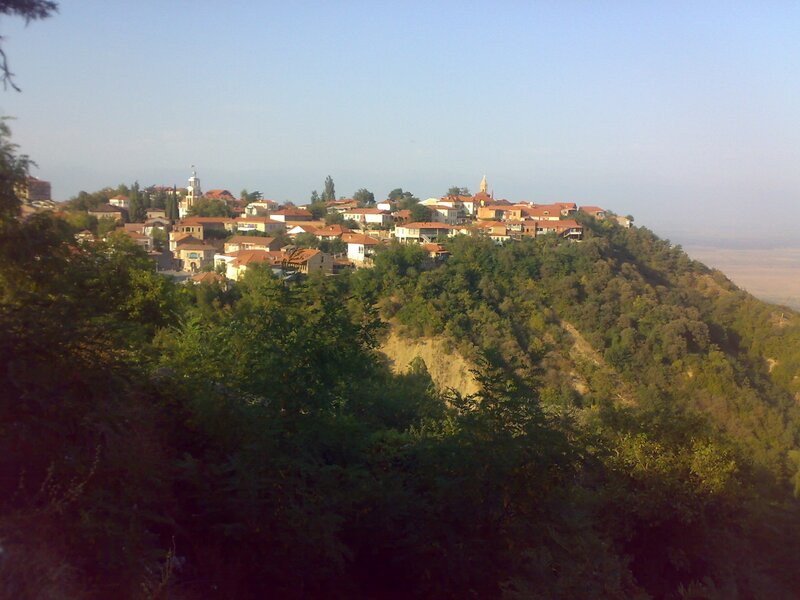 village on a hillside