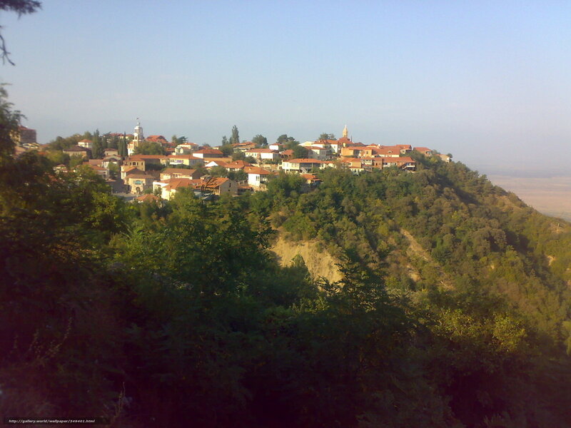 village on a hillside